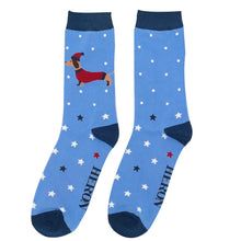 Load image into Gallery viewer, Mr Heron Festive Sausage Dogs Powder Blue
