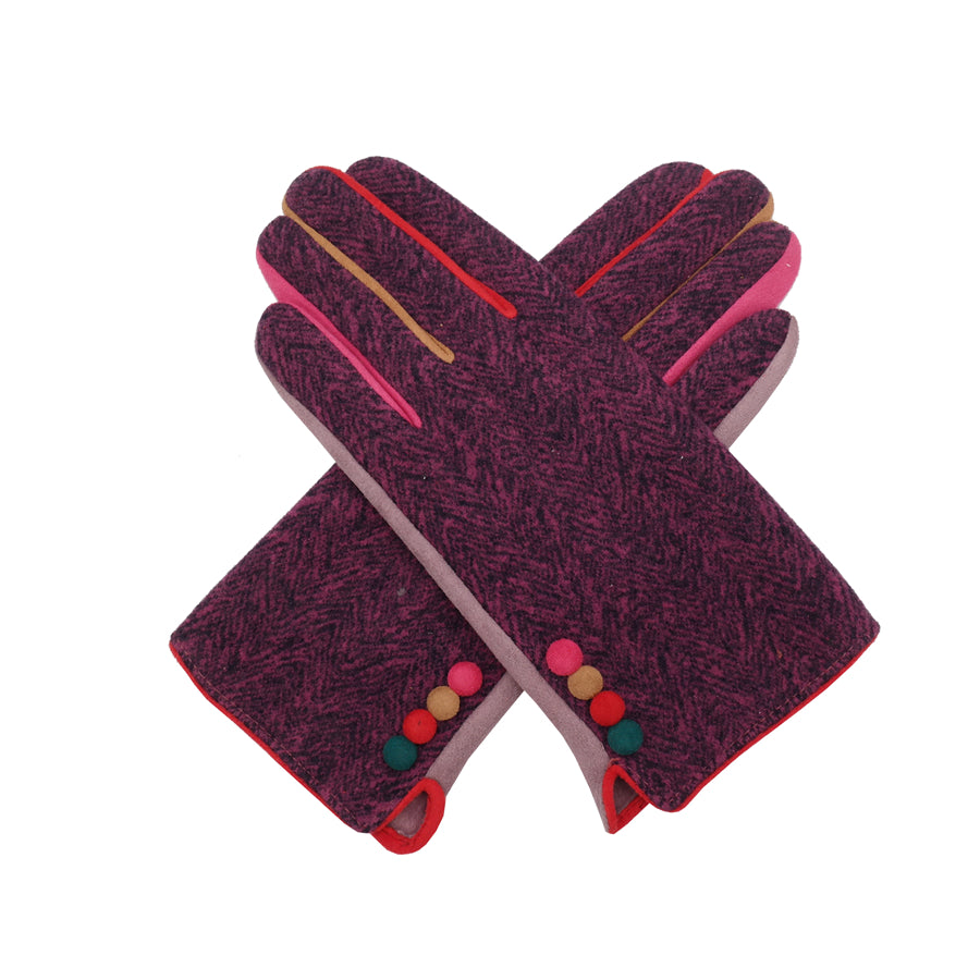 Miss Sparrow Purple Gloves