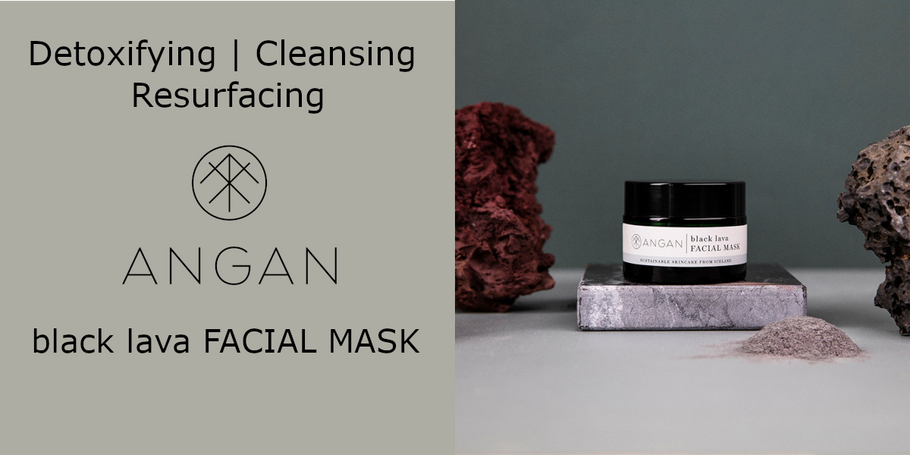Black Lava Face Mask by Angan Icelandic Skincare