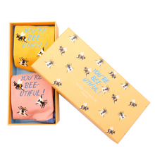 Load image into Gallery viewer, Miss Sparrow Bamboo Bee-utiful Socks Gift Box
