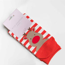 Load image into Gallery viewer, Miss Sparrow Bamboo Reindeer Socks
