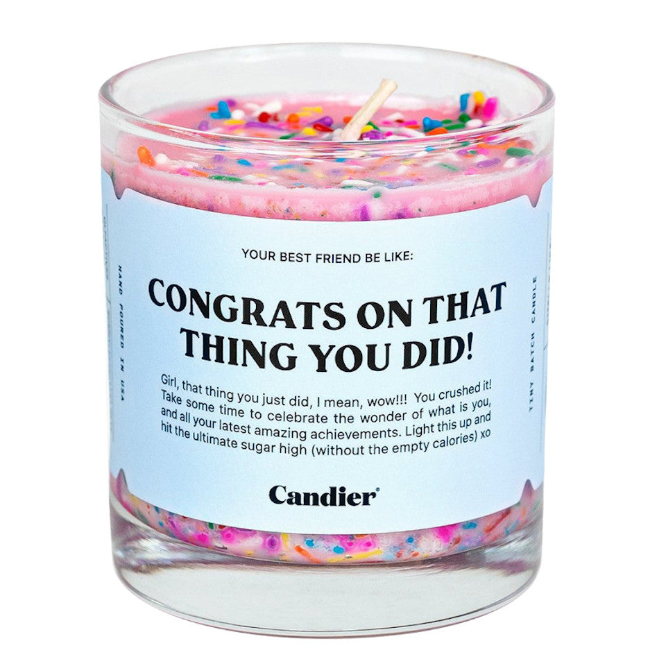 Scented Congrats Candle by Ryan Porter | Candier