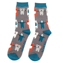 Load image into Gallery viewer, Mr Heron Bamboo Men&#39;s Hang in There Socks

