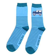 Load image into Gallery viewer, Mr Heron Bamboo Men&#39;s Jeep &amp; Stripes Socks
