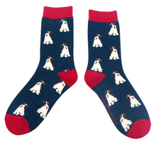 Load image into Gallery viewer, Miss Sparrow Fox Terriers Bamboo Socks
