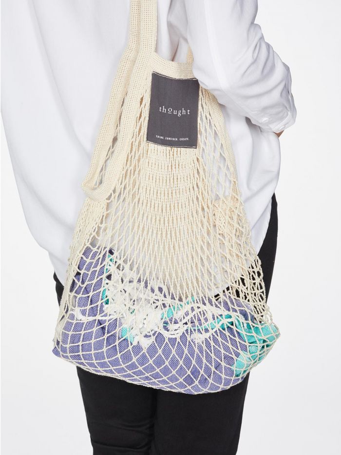 Thought Organic Cotton String Bag - Stone