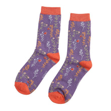 Load image into Gallery viewer, Miss Sparrow Wild Flowers Bamboo Socks 2 Colours Available
