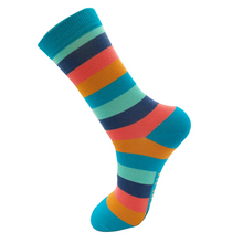 Load image into Gallery viewer, Mr Heron Rainbow Stripes Bamboo Socks

