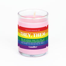 Load image into Gallery viewer, Pride Mini Candle - They/Them by Ryan Porter | Candier
