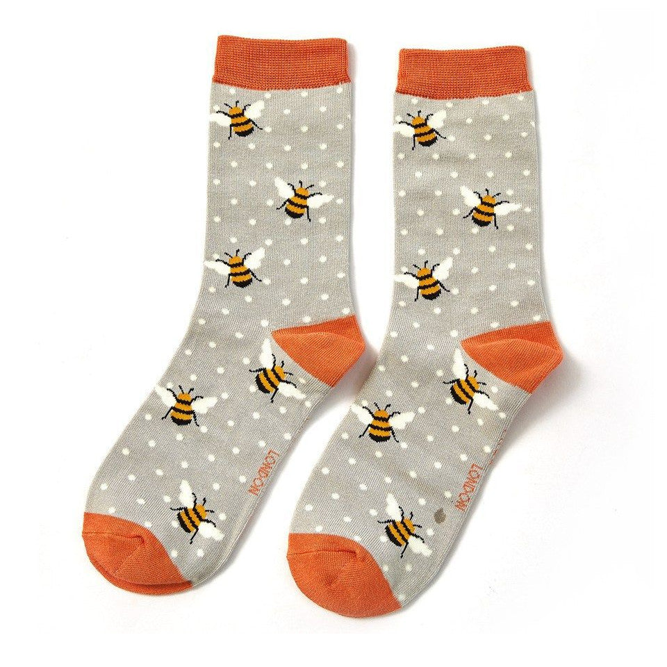 Miss Sparrow Bumble Bees Bamboo Socks